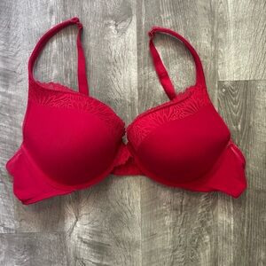 Cacique Vibrant Red Lace Bra